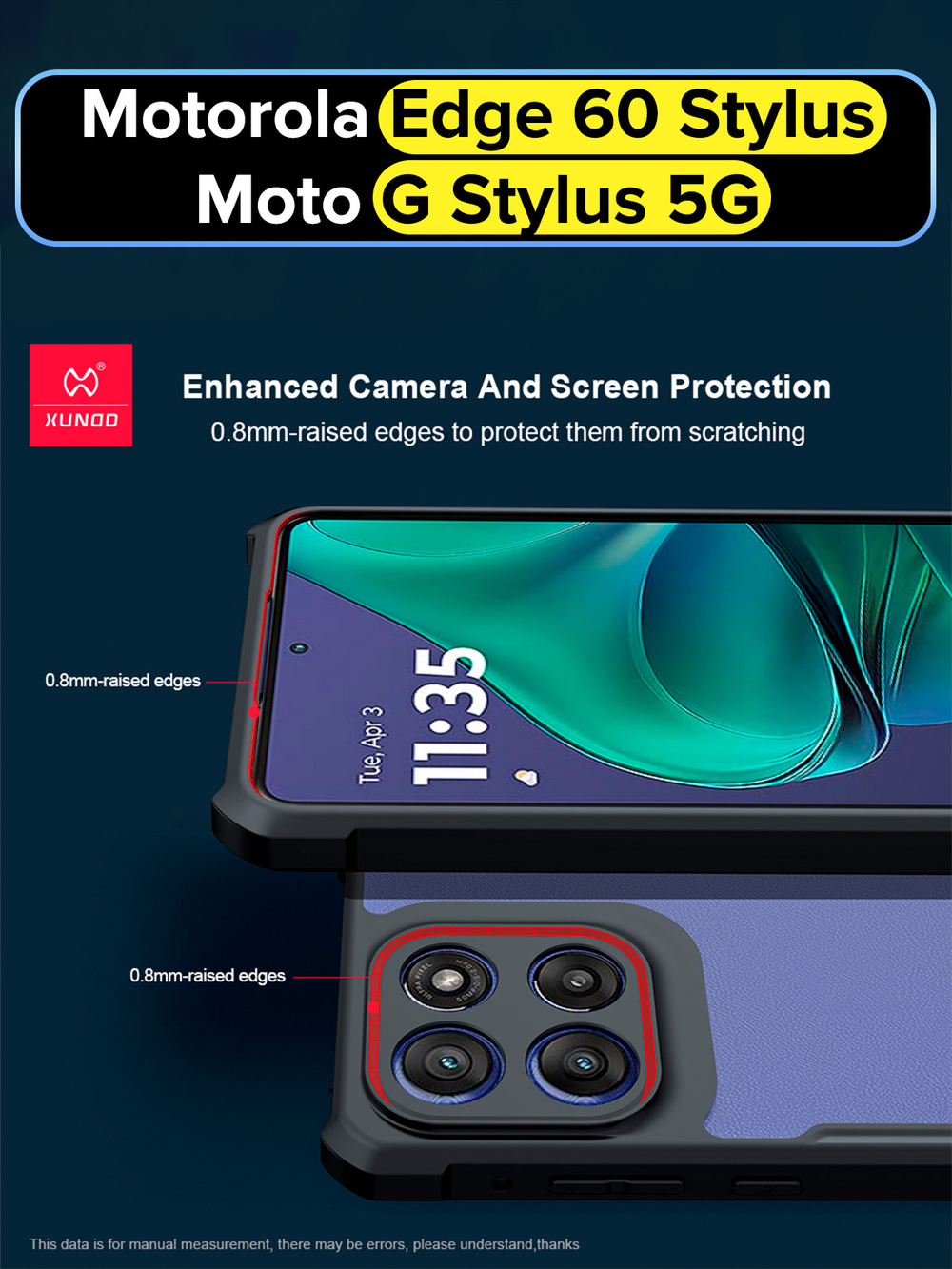 Чехол на Motorola Edge 60 Stylus / Moto G Stylus 5G (2025) противоударный с усиленными углами XUNDD