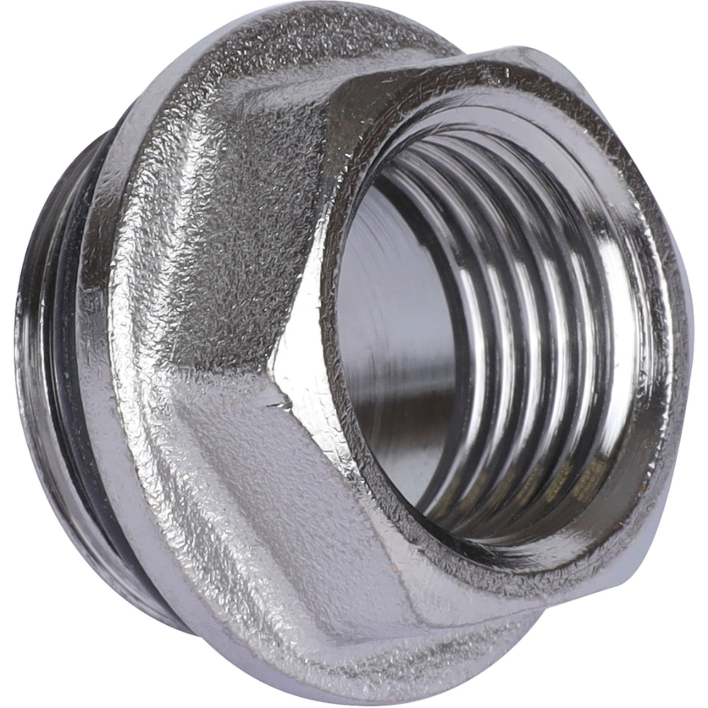 Хромированный концевой переходник FAR 3/4" НР х 1/2" ВР