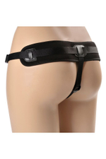 Черные трусики для страпона HARNESS Locker размера XS-M (Размер: XS-M) (Цвет: черный)
