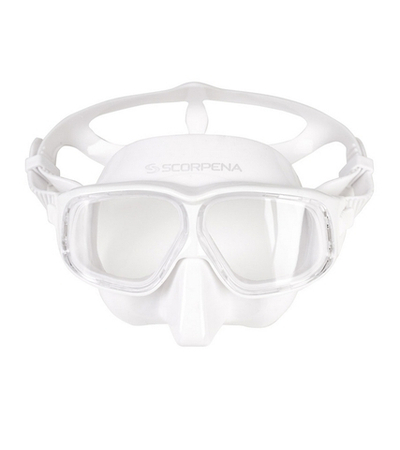 Маска для плавания Scorpena Apnea F1 белый силикон