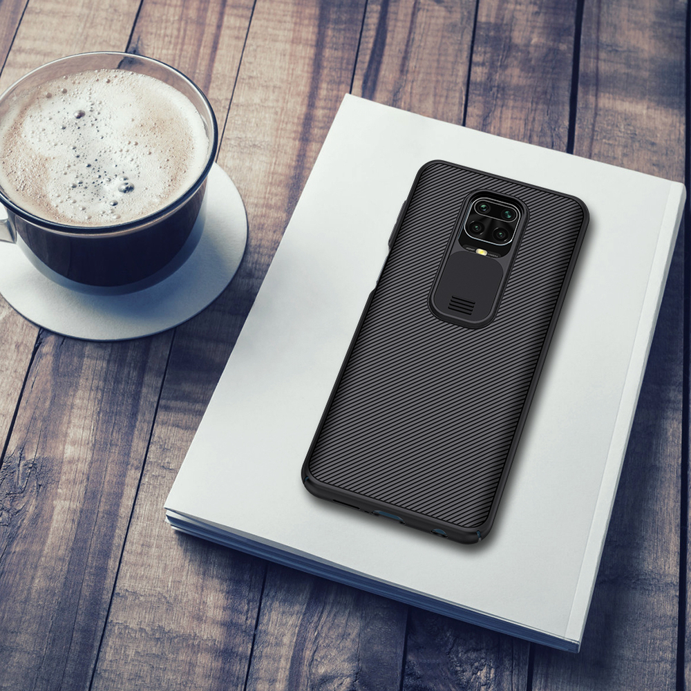 Чехол от Nillkin для Xiaomi Redmi Note 9 Pro и Note 9S, серия CamShield Case с защитной крышкой для камеры