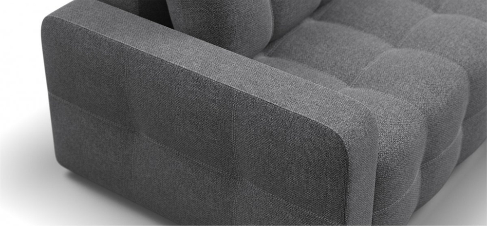 Угловой диван Денди Рогожка Мальмо серый