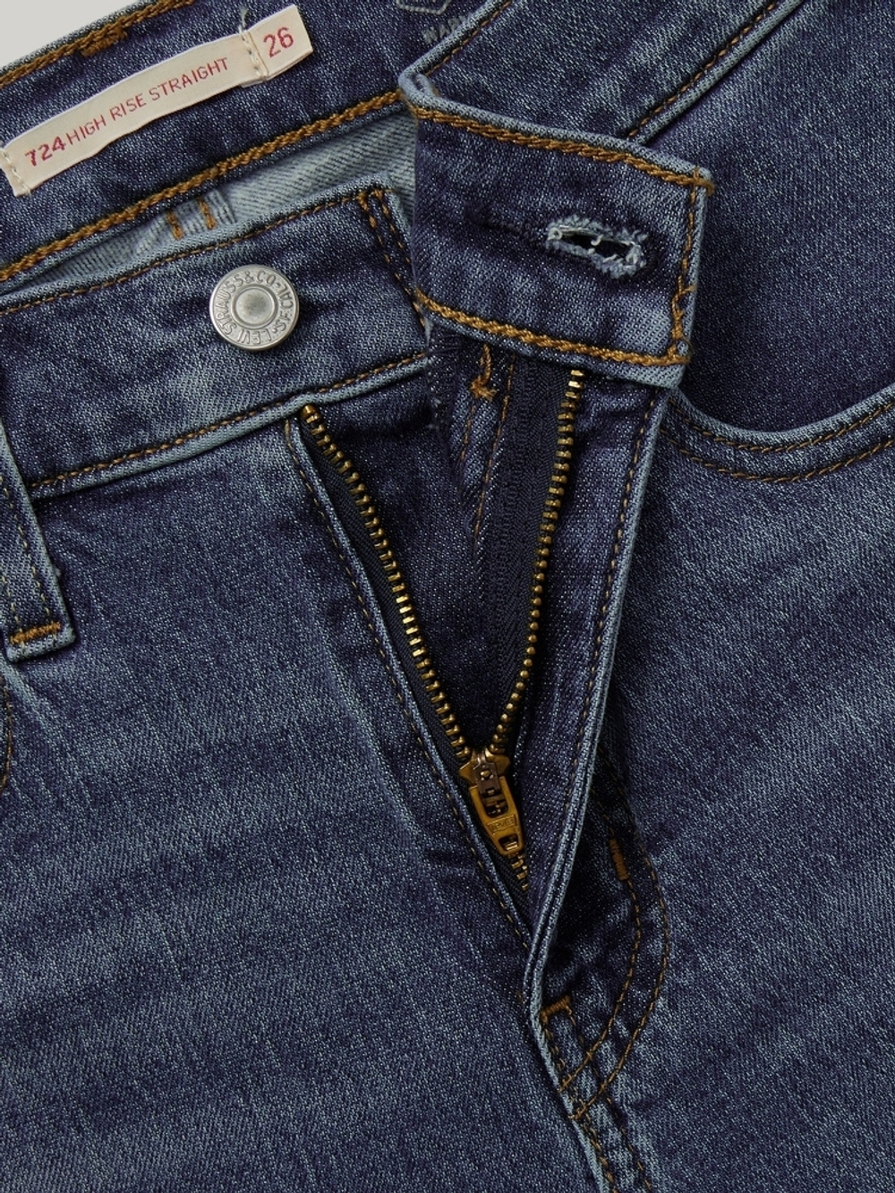 Женские прямые джинсы с завышенной талией Levi's 724 High Rise Straight 18883-0337, Утепленные