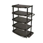 Полка для обуви 2 пары в ярусе (черный)