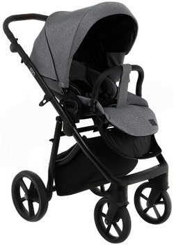 Детская коляска Roan Esso 2025 3 в 1 с автокреслом Tutis Elo Lux Black ESS114/1 Grey/Black