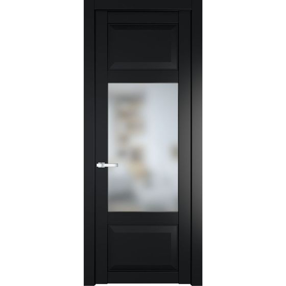 Межкомнатная дверь эмаль Profil Doors 1.3.3PD блэк остеклённая
