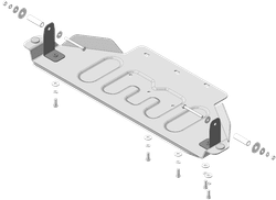 Защита Разд. коробки. 5 мм, Алюминий. для Dodge Ram 1500 RHO 2024-н.в., Motodor.32921
