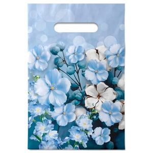 Пакет прорубная ручка Россия 20*30 см 30 мкм ПВД Лазурь  10 шт 2 000 шт/кор