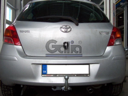 Фаркоп оцинкованный Galia T057A для Toyota Yaris 2005-2014(паспорт и сертификат в комплекте)(без электрики)