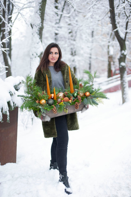 Новогодняя композиция Куркума