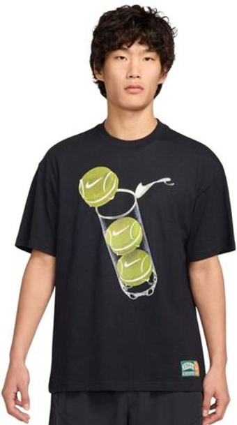 Мужская теннисная футболка Nike Court Max90 Tennis - черный