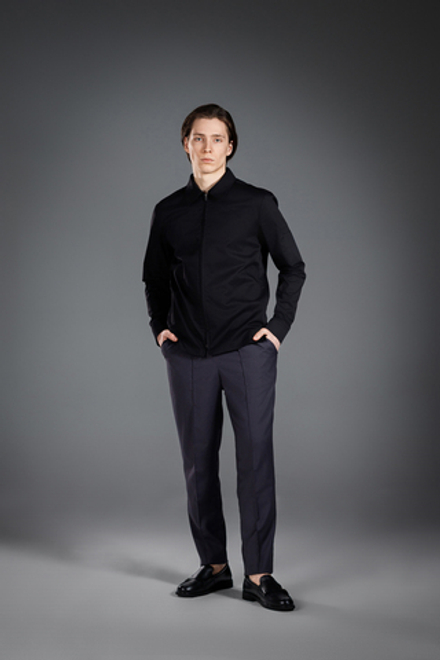 Китель ГЛАВНАЯ ЛИНИЯ на молнии черный мужской