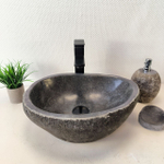 Раковина из речного камня RS-66029 43х33х15 из натурального камня
