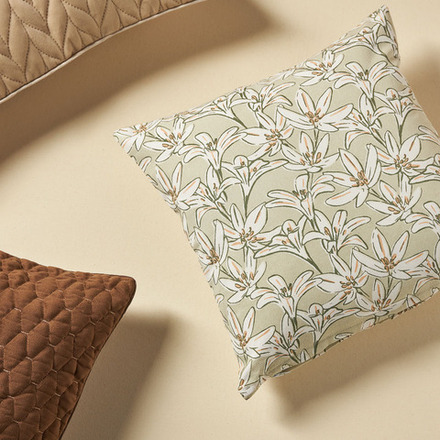 PROVANCE Эвкалипт Чехол для подушки 40х40см, 100% полиэстер, зеленый