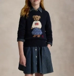 Хлопковый свитер с рисунком медвежонка Ralph Lauren