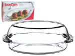 Форма жаропрочная овальная 2,25л с крышкой 1,8л "Borcam"