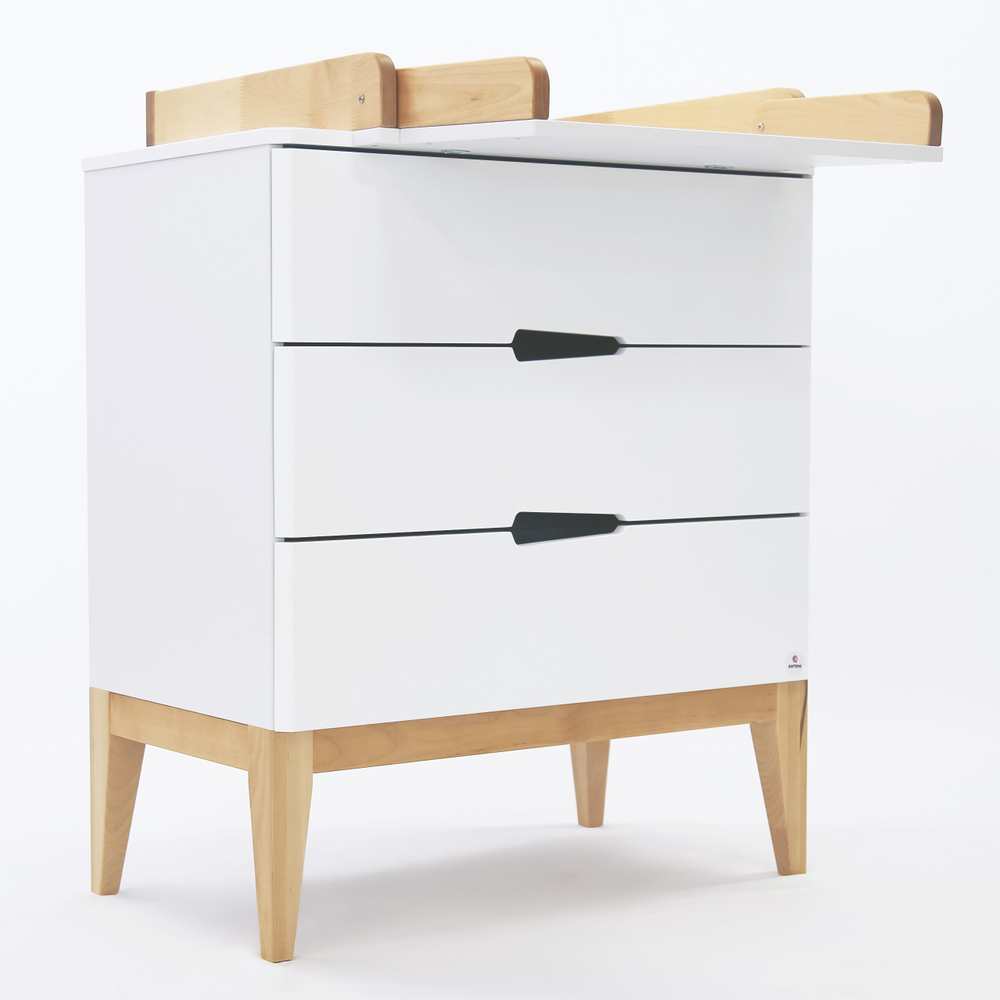 Пеленальный комод Antemi Mia Light Белый/Дерево