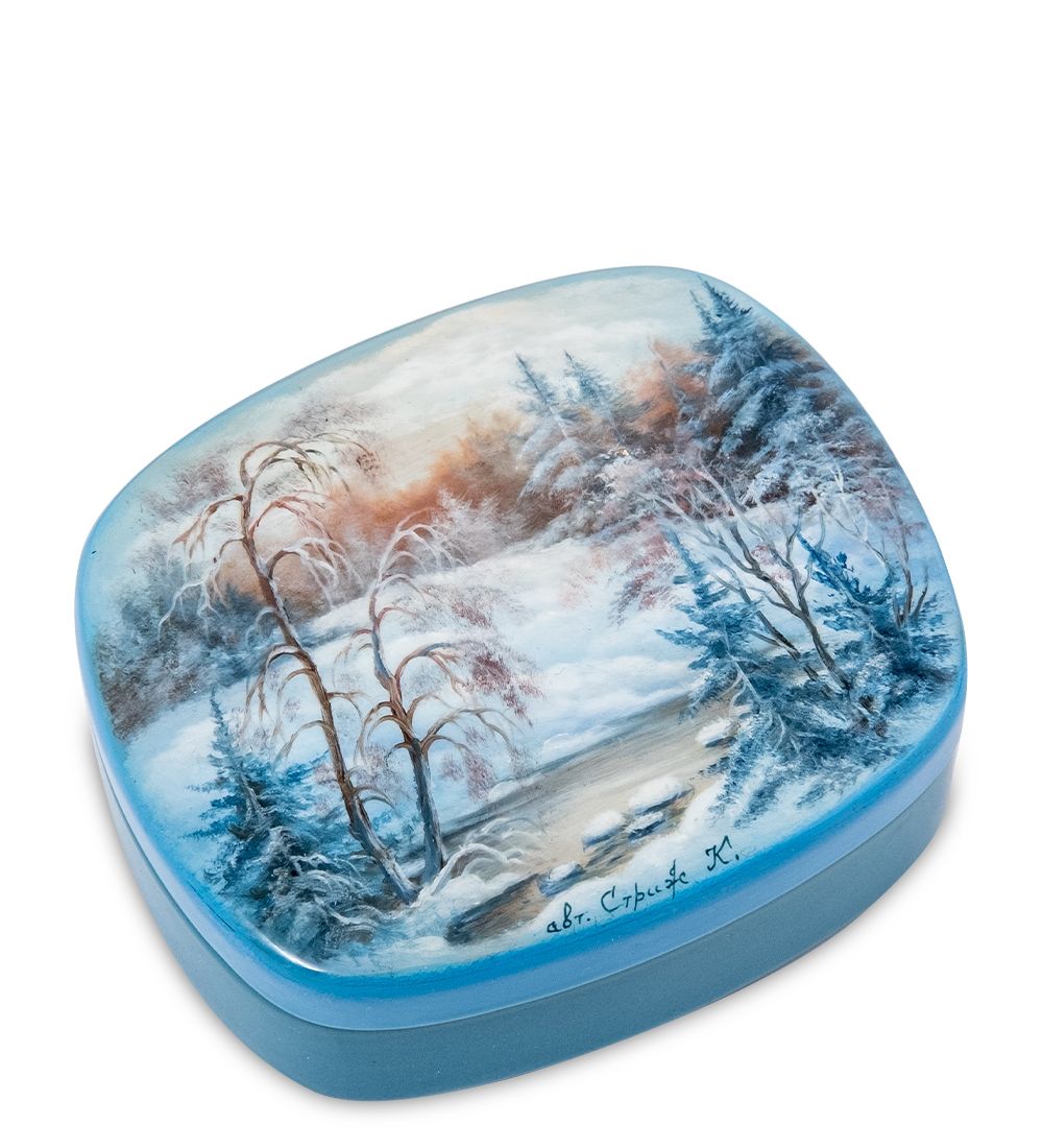 Народные промыслы ШК-20/54-A Шкатулка «Зима» исп. Стриж К