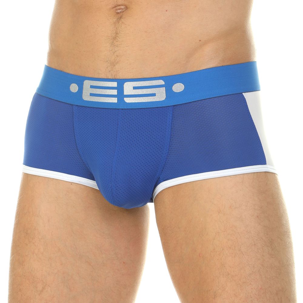 Мужские трусы хипсы сетчатые синие ES Collection