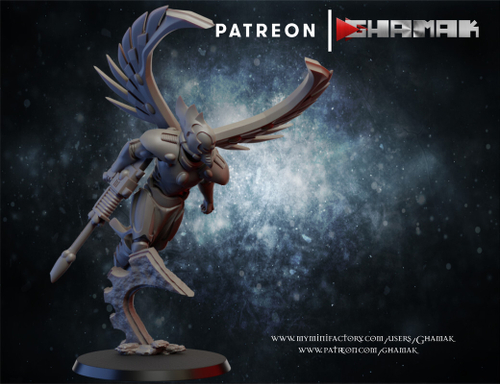 Aeldari Craftworlds Swooping Hawks Пикирующие Ястребы №4 миниатюра для dnd, днд, pathfinder, фентези, Настольная игра, НРИ, Варгейм, РПГ