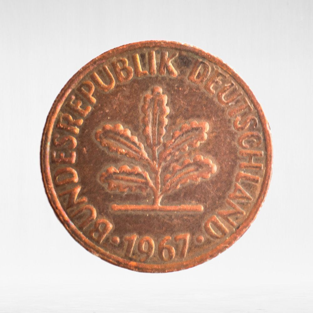 Germany, 1 Pfennig, 1967, (Hamburg Mint - "J"), VF