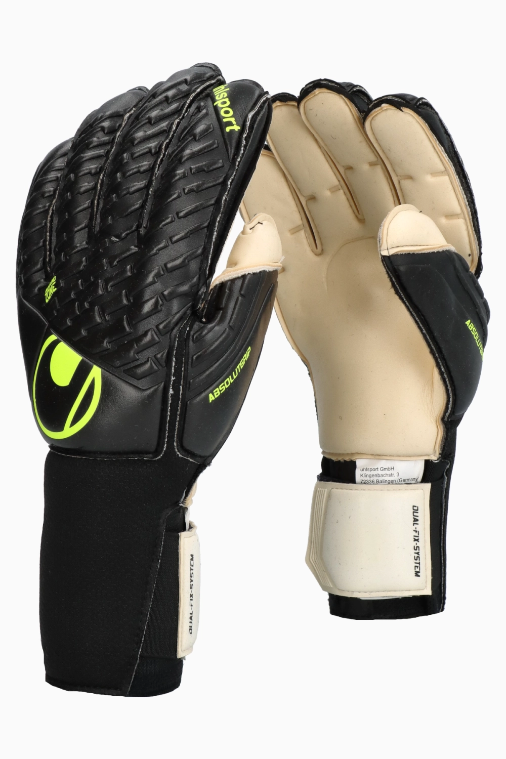 Вратарские перчатки Uhlsport Fangmaschine Absolutgrip Flex Frame Carbon - черный