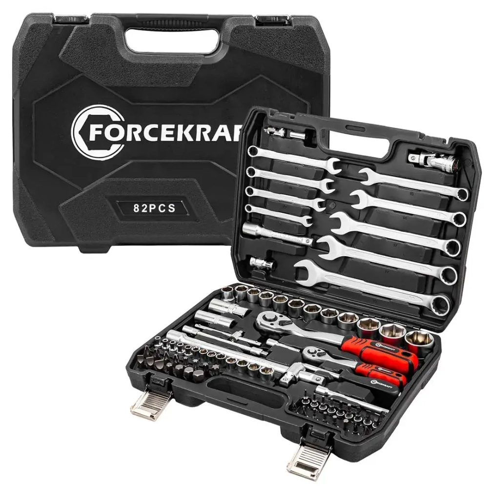 Набор инструментов 82пр. 1/2'',1/4''(6гр.)(4-32мм) Profi FORCEKRAFT FK-4821-5
