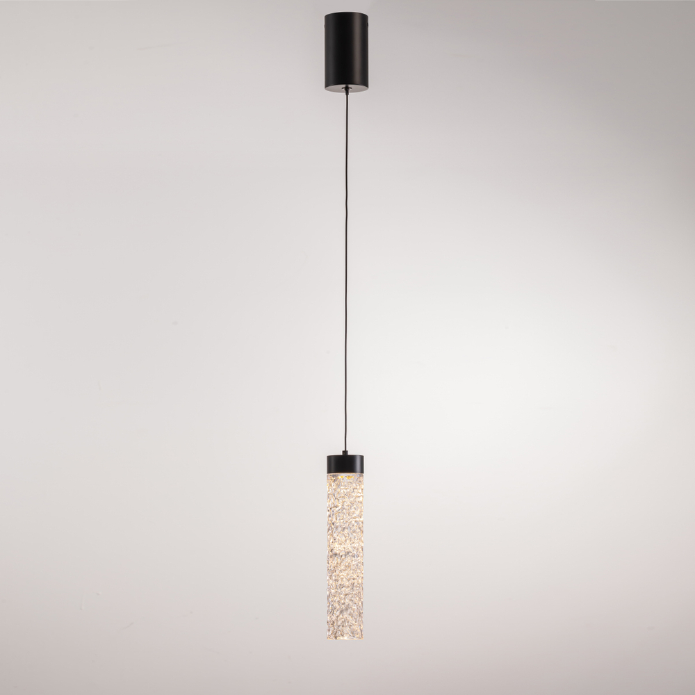 Подвесной светильник MD24030028-1A matt black/clear