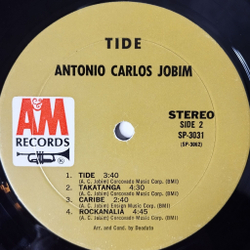 Винтажная виниловая пластинка LP Antonio Carlos Jobim Tide (USA 1970)