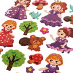 Наклейки выпуклые "Девочки" 20*10см.