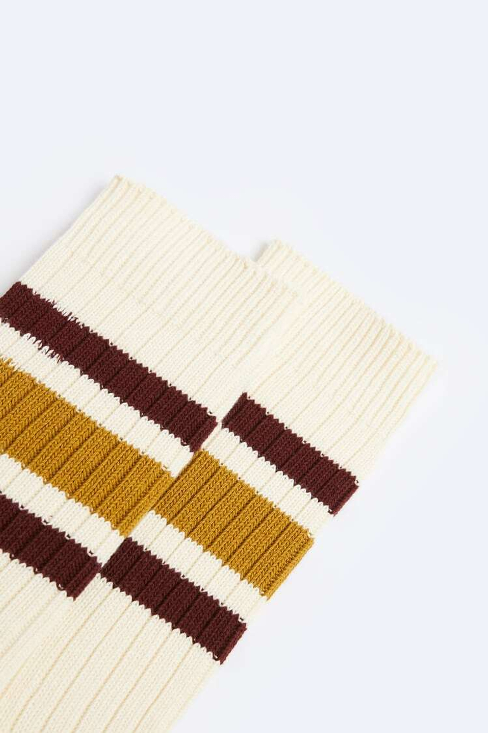 ZARA НОСКИ С ПОЛОСКОЙ, ЦВЕТ ВИНА