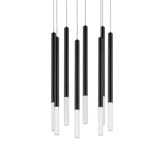 Комплект с подвесной люстрой Lightstar Tubo (574737+747147 (8шт) L8T747147