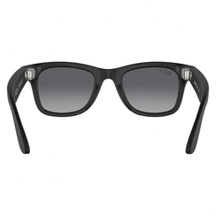 Умные очки Ray-Ban Meta Wayfarer RW4008 (Матовая чёрная оправа, линзы поляризованные графитовый градиент), размер M