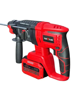 Набор 2в1 аккумуляторного инструмента TIELLIO: УШМ, Перфоратор бесщеточные 2 АКБ LI-ION 6Ач