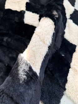 Покрывало меховое ковер из шкуры овчины