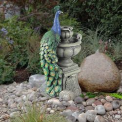 Waterfall Фонтан декоративный с подсветкой ''Павлин''