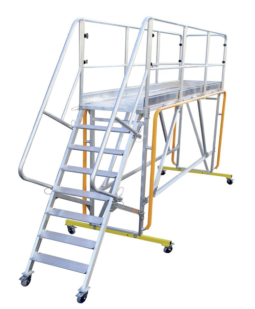 Площадка авиационная алюминиевая MEGAL ПАА - 2,1 х 3,5 с силиконовыми отбойниками