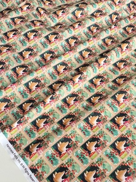 ЛИСА И ЯГОДЫ, КУПОН 51x110 см - 100% ХЛОПОК 3