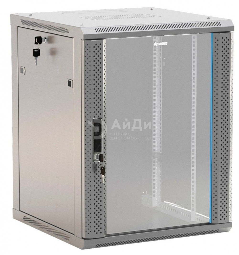 Шкаф телекоммуникационный настенный Hyperline TWB-2766-GP-RAL7035