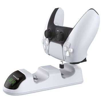 Зарядная станция Artplays Magnetic LED для двух геймпадов DualSense с подсветкой PS5