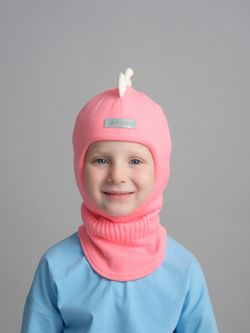 Шлем зимний вязаный (Фламинго) ОРЕО