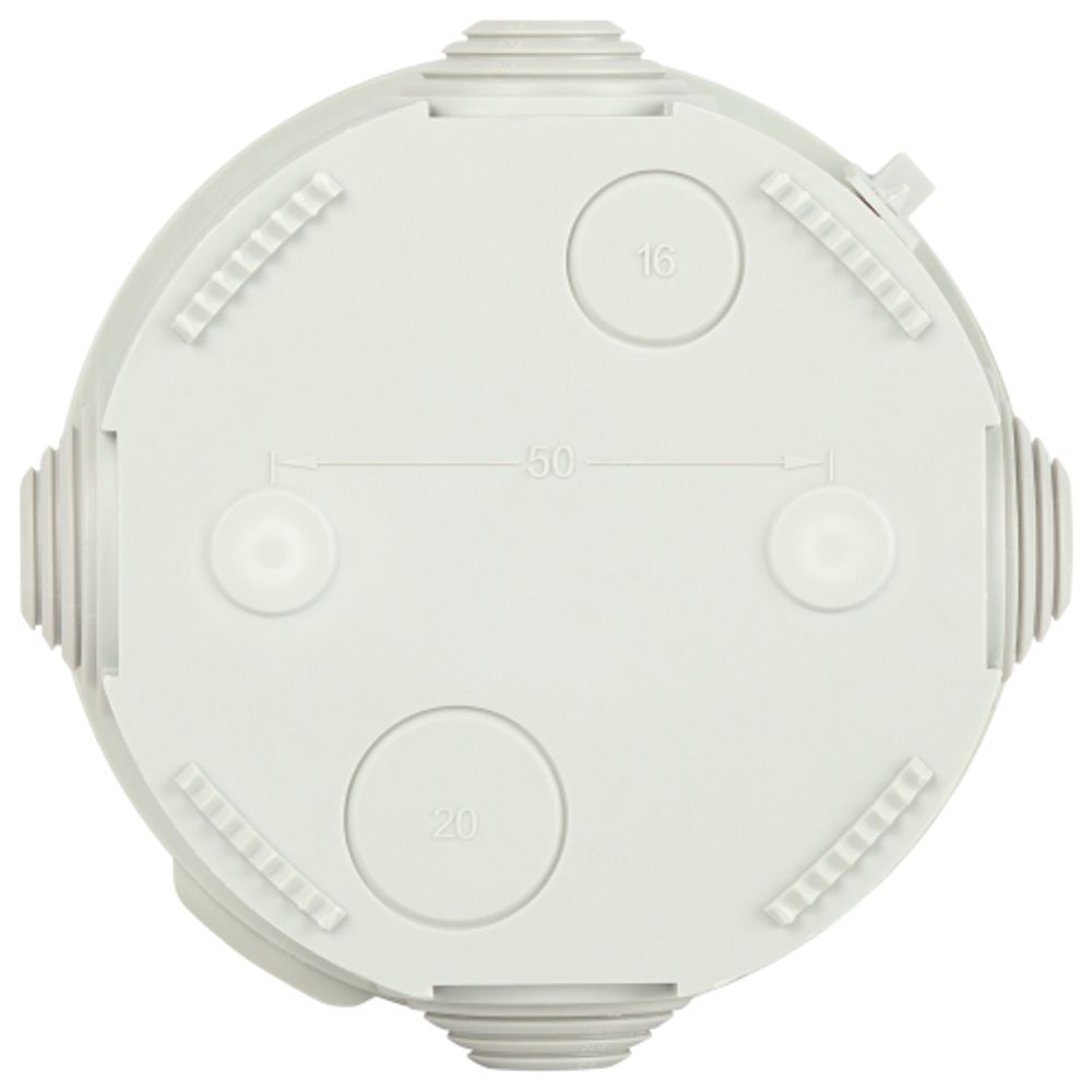 Распаячная коробка ЭРА KOR-85-40-4gv-MP серая 85х40мм с гермовводами 4 входа прямой монтаж IP55