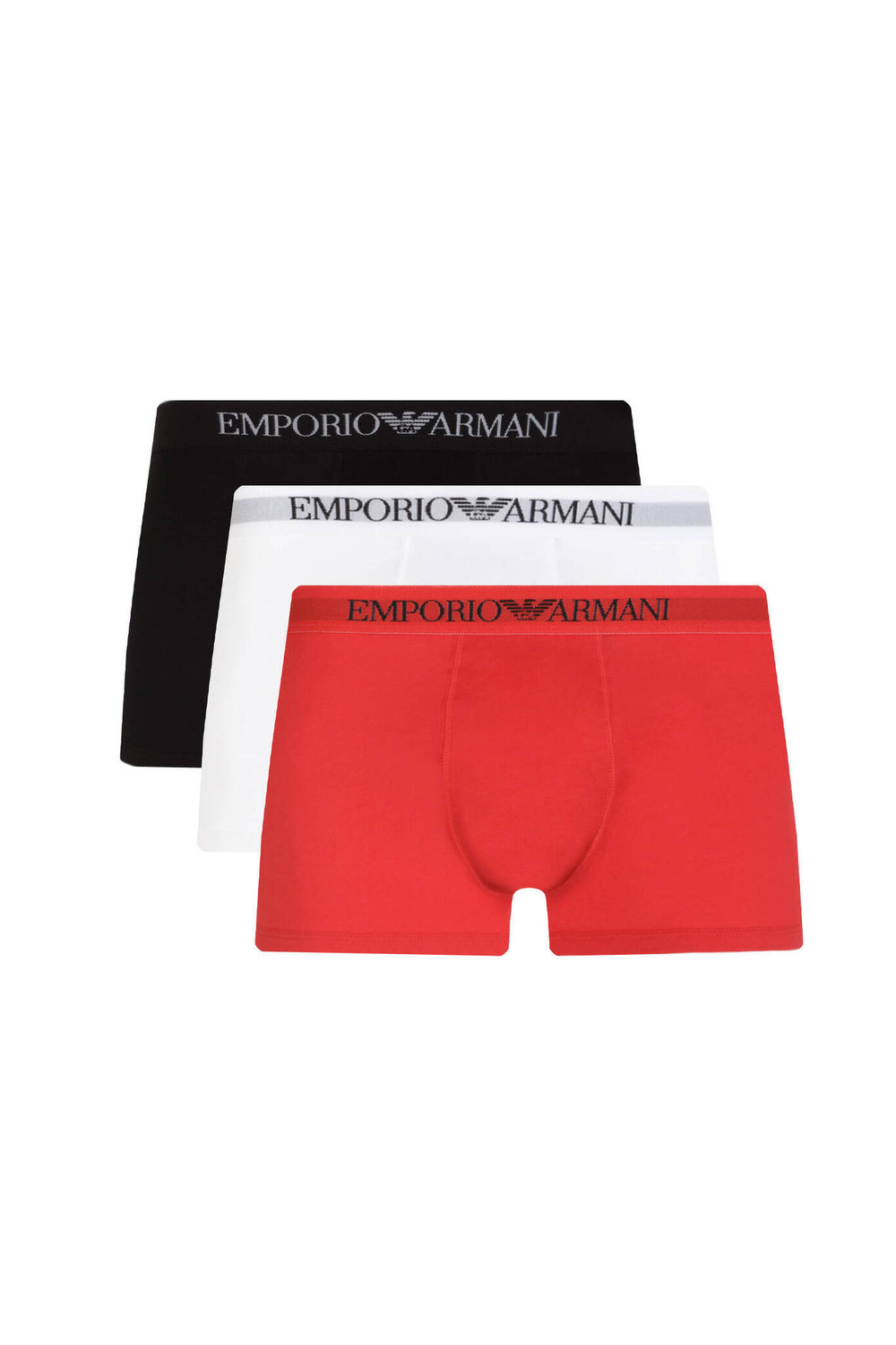 трусики-боксеры 3 шт. Emporio Armani - красный(111610 CC722)