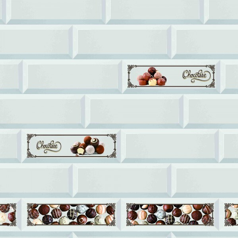 ПАНЕЛЬ ПВХ (ФАРТУК) КЕРАМИКА ЧОКО 3000Х600Х1,3ММ