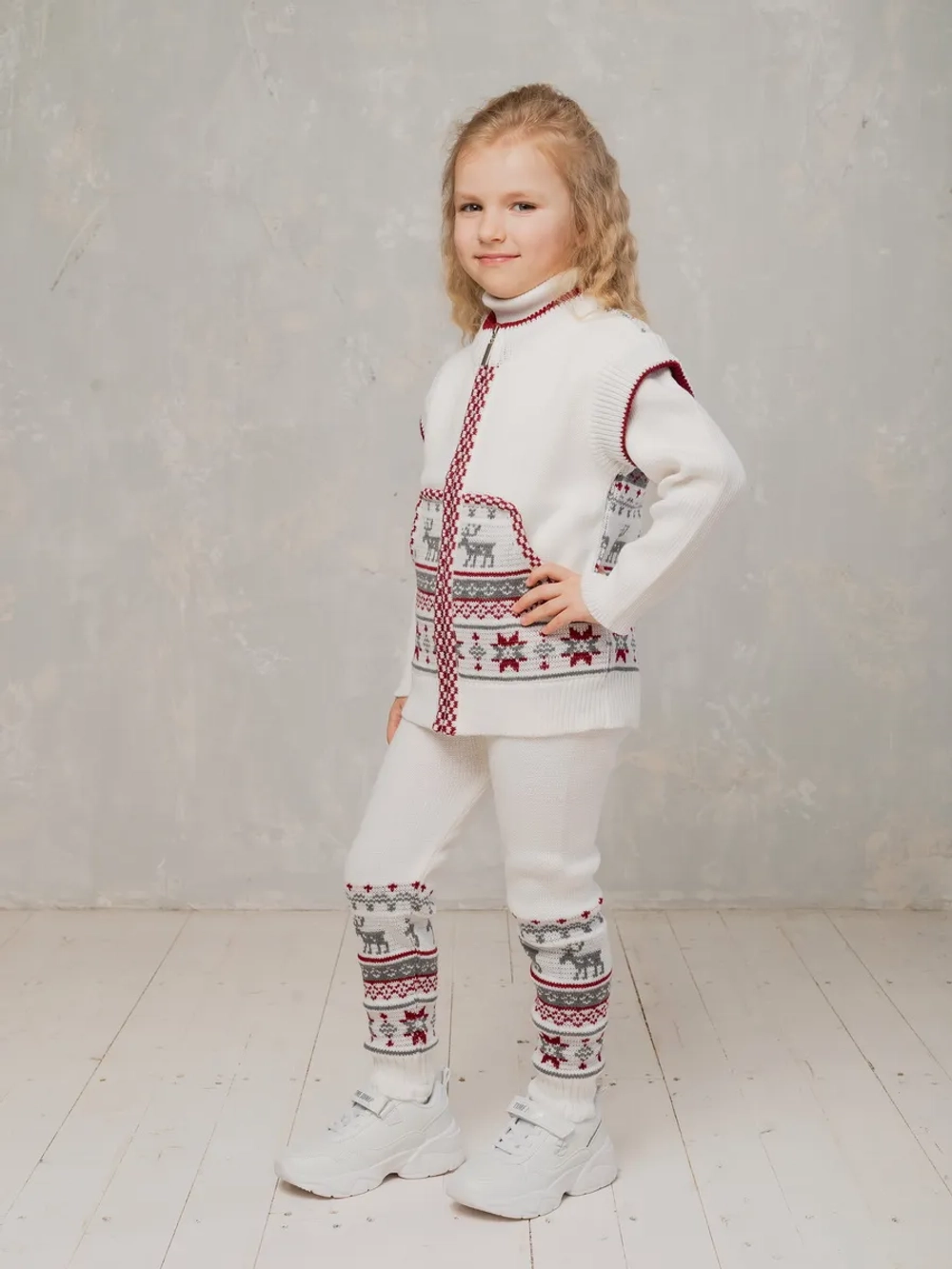 Рейтузы вязаные с орнаментом