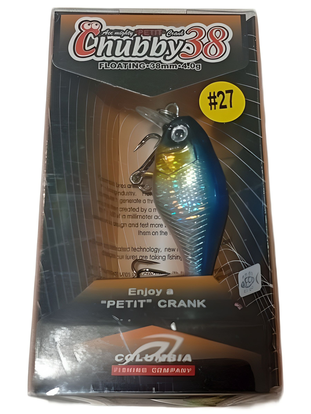 Воблер Columbia Chubby 38F для ловли жереха, голавля, форели и язя