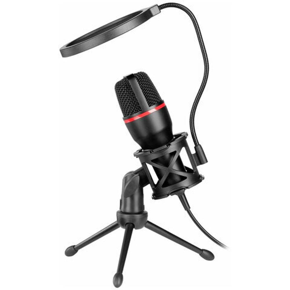 Микрофон игровой DEFENDER Forte GMC 300, кабель 2,4 м, 120 дБ, с мембраной, для стриминга, 64630