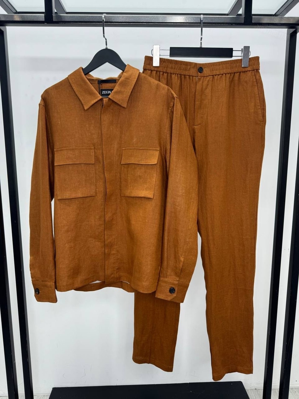 Льняной костюм Ermenegildo Zegna