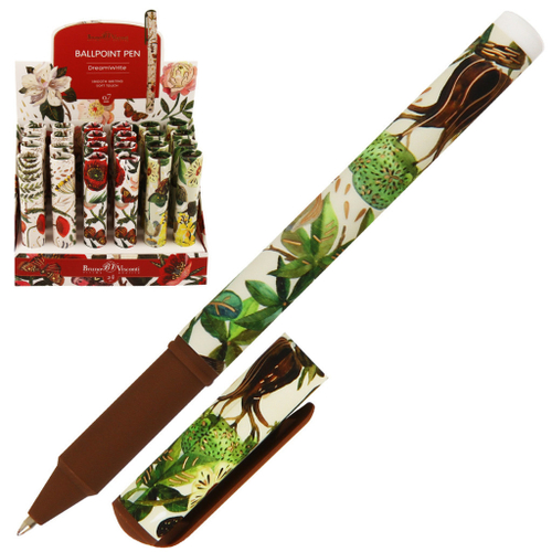 Ручка шариковая подарочная в футляре БРУНО ВИСКОНТИ 0,7 мм синяя ДримРайт Пионы (20-0264/15)