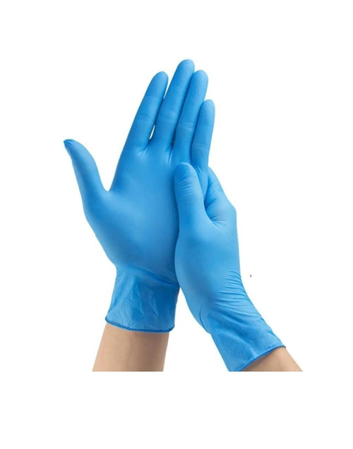 Перчатки винил-нитрил 1 пара голубые